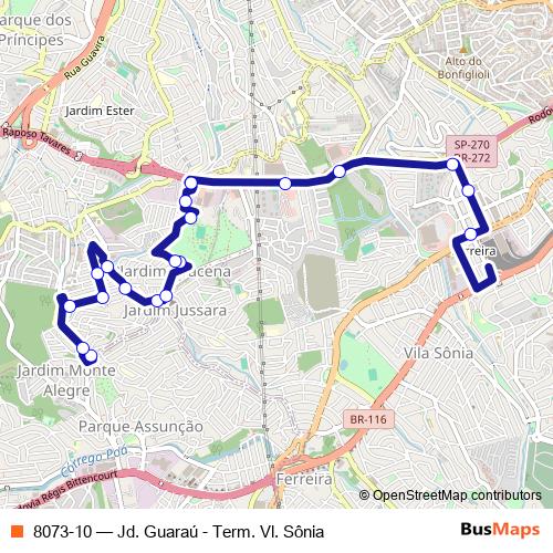 8073-10 bus Line Map