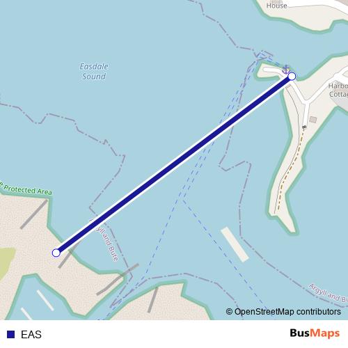 EAS ferry Line Map