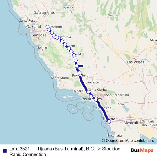 Lxrc 3521 bus Line Map