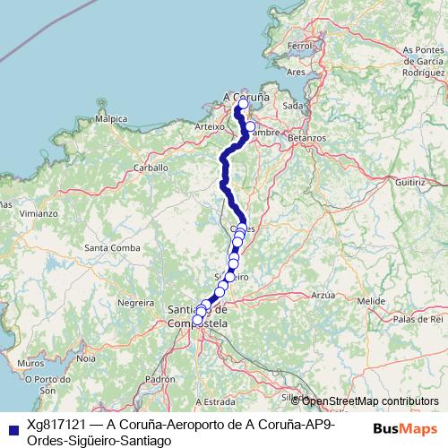 Xg817121 bus Line Map