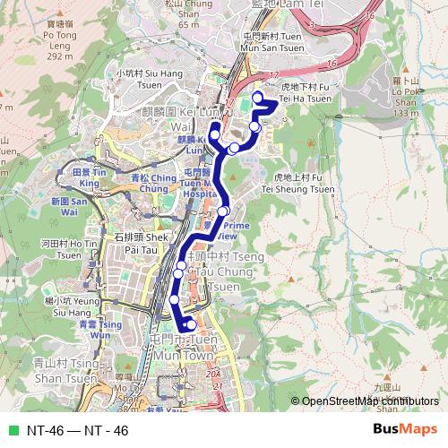 NT-46 bus Line Map