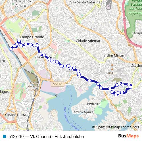 5127-10 bus Line Map