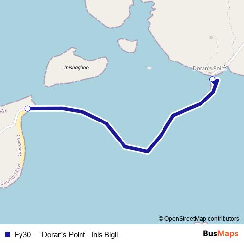 Fy30 ferry Line Map