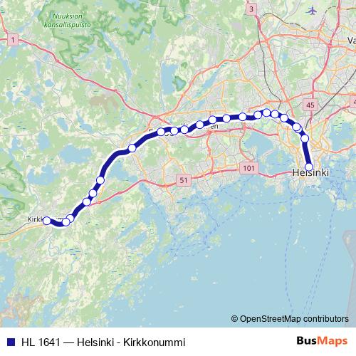 HL 1641 rail Line Map