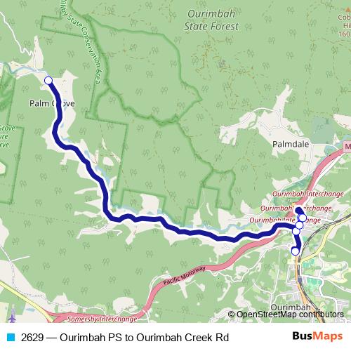 2629 bus Line Map