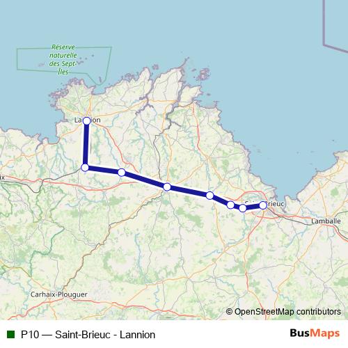 P10 rail Line Map