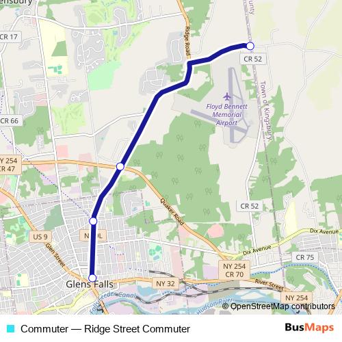 Commuter bus Line Map