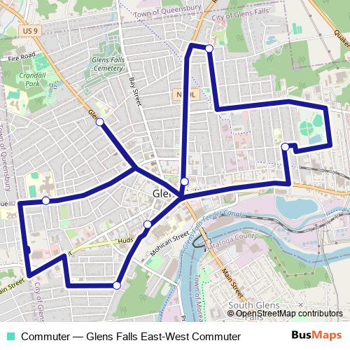 Commuter bus Line Map