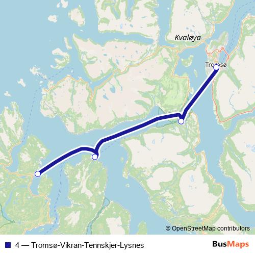 4 ferry Line Map