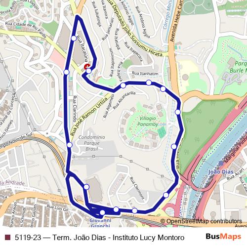 5119-23 bus Line Map