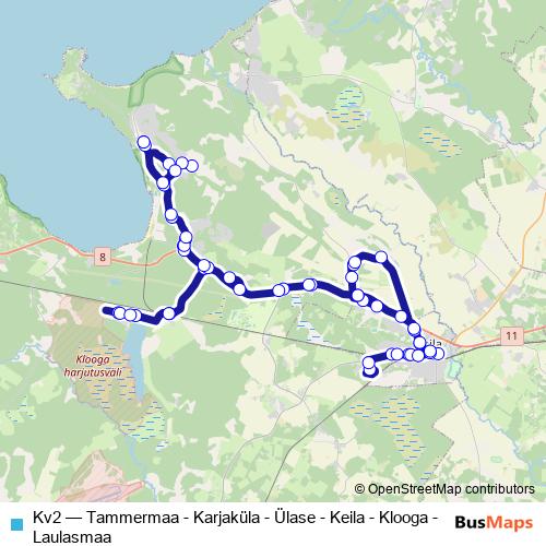 Kv2 bus Line Map