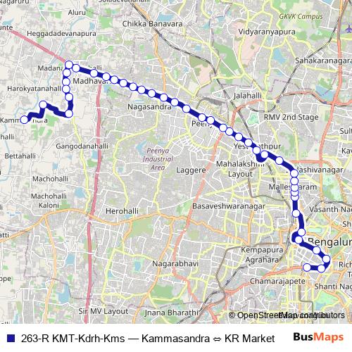 263-R KMT-Kdrh-Kms bus Line Map
