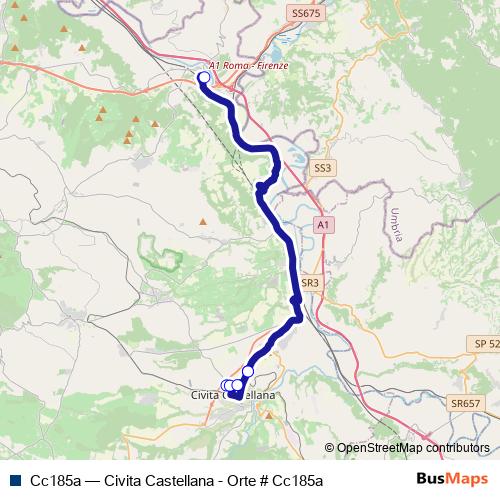 Cc185a bus Line Map