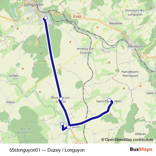 55slonguyon01 bus Line Map