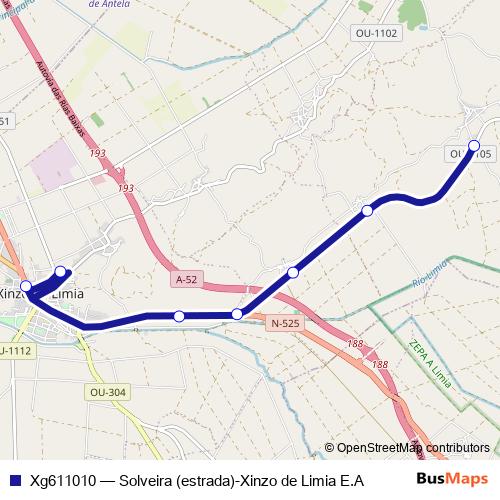 Xg611010 bus Line Map