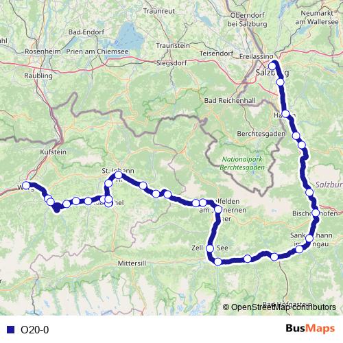 O20-0 rail Line Map