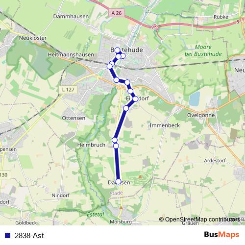 2838-Ast bus Line Map