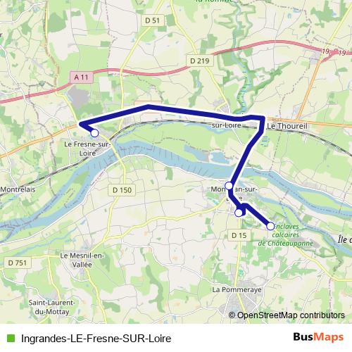 Ingrandes-LE-Fresne-SUR-Loire bus Line Map