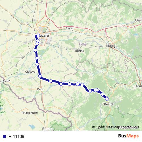 R 11109 rail Line Map