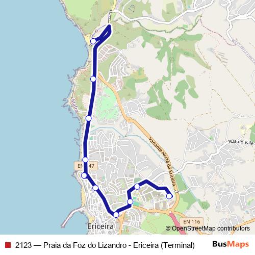 2123 bus Line Map
