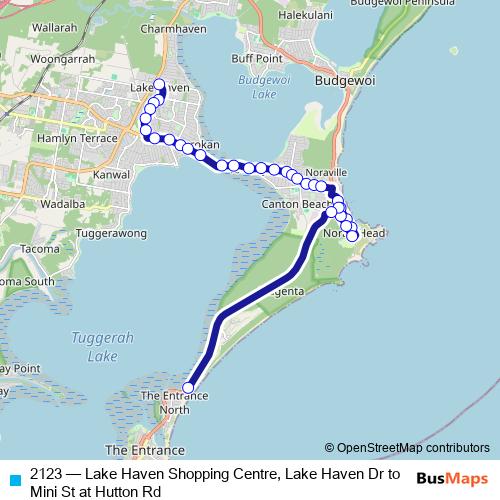 2123 bus Line Map