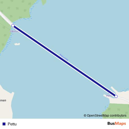 Pettu ferry Line Map