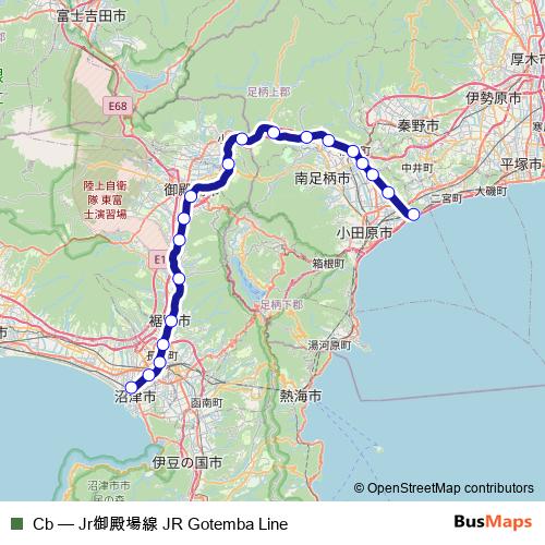 Cb rail Line Map