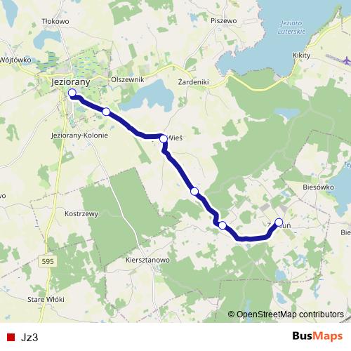 Jz3 bus Line Map