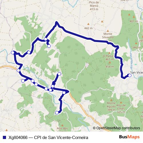 Xg804066 bus Line Map