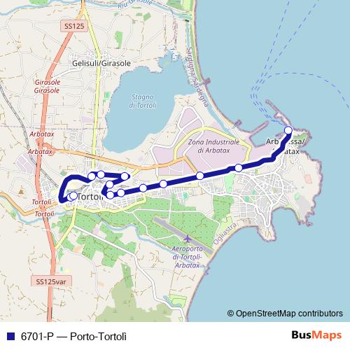 6701-P bus Line Map