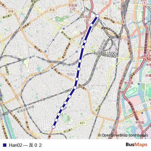 Han02 bus Line Map