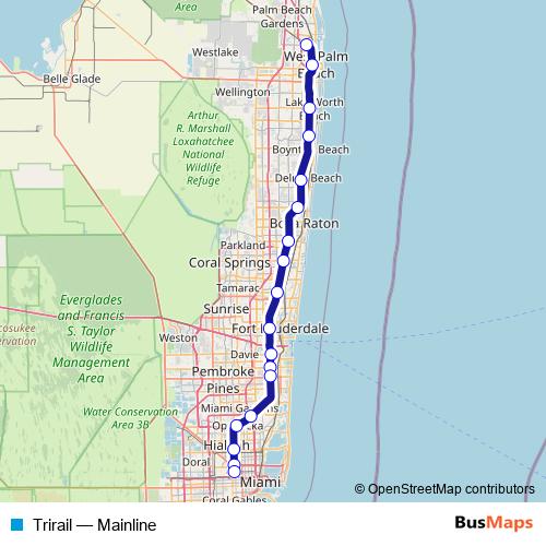 Trirail rail Line Map