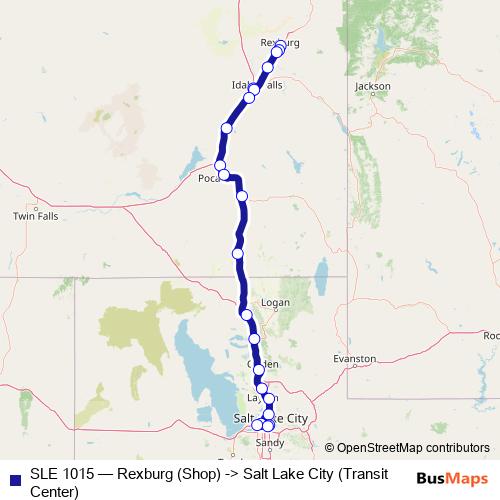 SLE 1015 bus Line Map