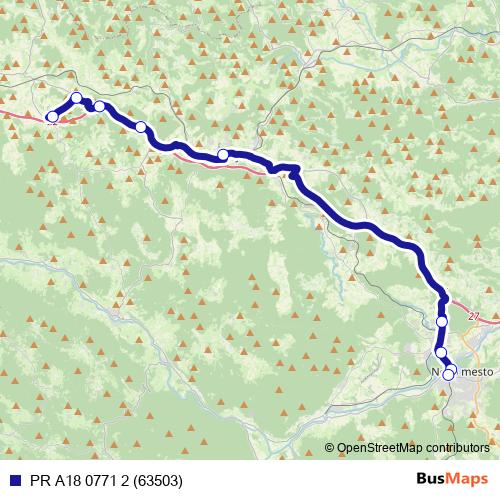 PR A18 0771 2 (63503) bus Line Map