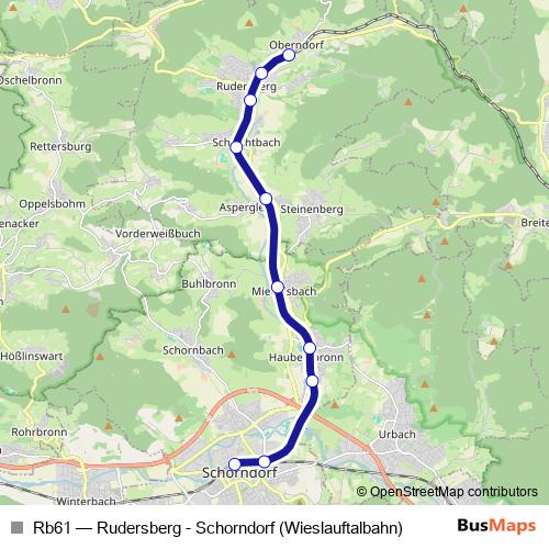 Rb61 rail Line Map