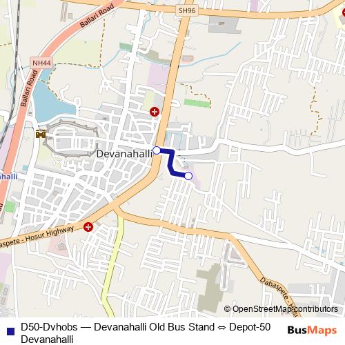 D50-Dvhobs bus Line Map