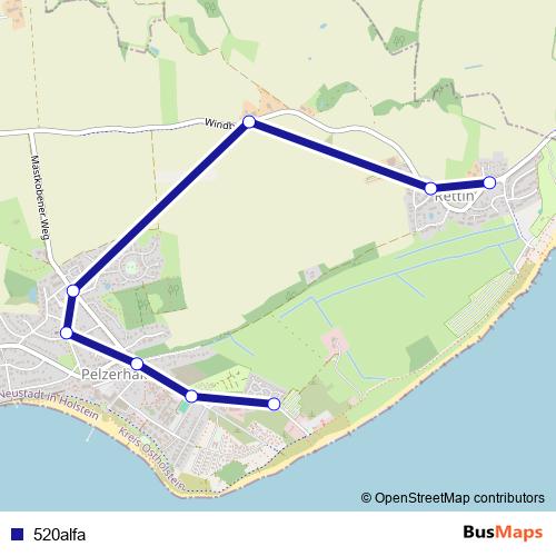 520alfa bus Line Map