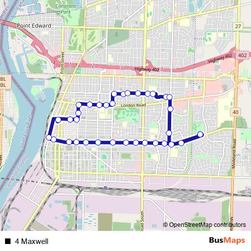 4 Maxwell bus Line Map