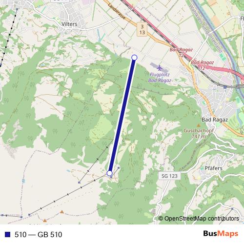 510 cable-car Line Map