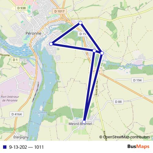 9-13-202 bus Line Map