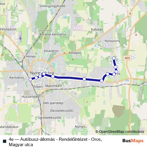 4e bus Line Map