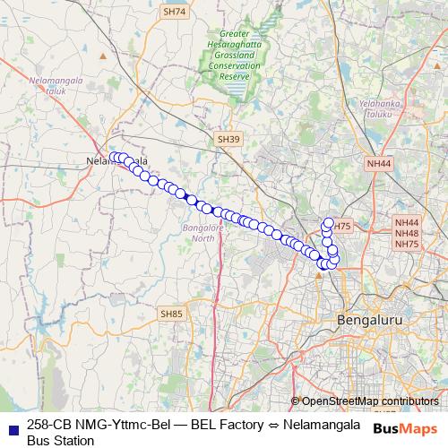 258-CB NMG-Yttmc-Bel bus Line Map