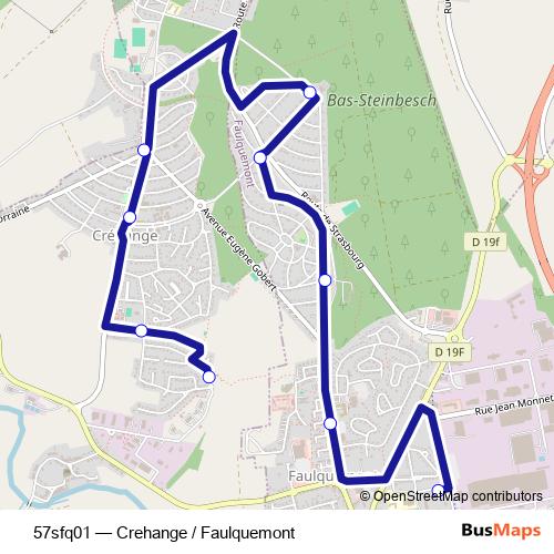 57sfq01 bus Line Map