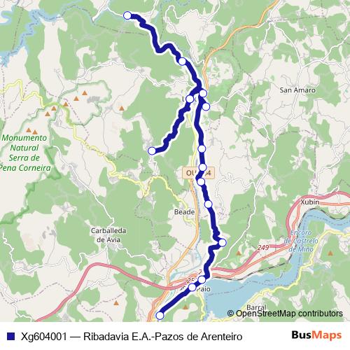 Xg604001 bus Line Map