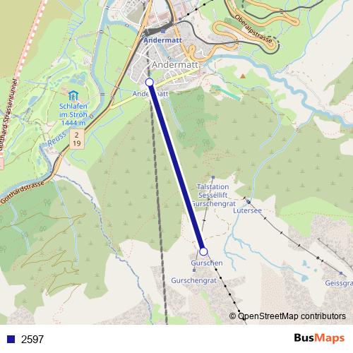 2597 cable-car Line Map
