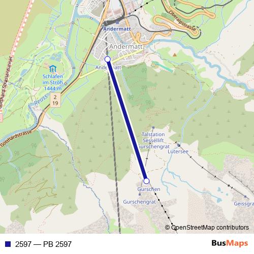 2597 cable-car Line Map
