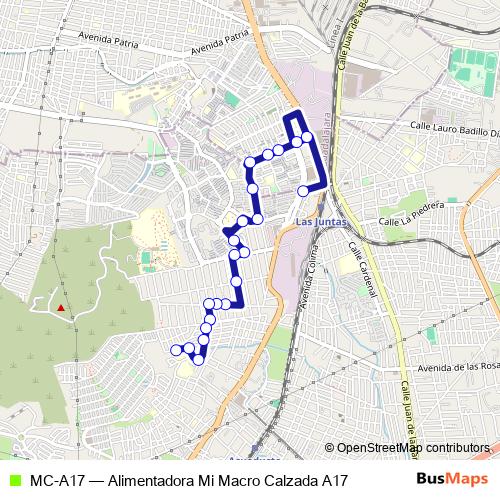 MC-A17 bus Line Map