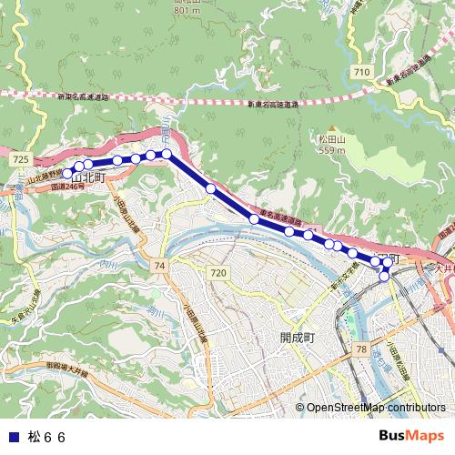 마쓰66 bus Line Map