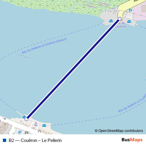 B2 ferry Line Map