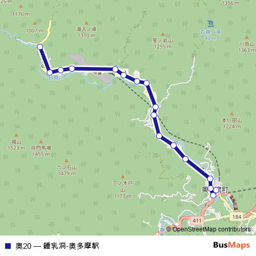 奥20 bus Line Map